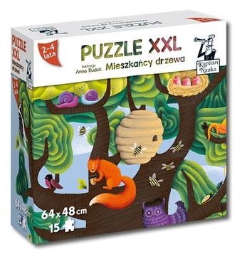PUZZLE 15 MIESZKAŃCY DRZEWA PUZZLE XXL PUZZLE 15 MIESZKAŃCY DRZEWA PUZZLE XXL