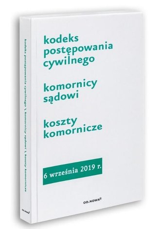 Kodeks postępowania cywilnego 06.09.2019 Kodeks postępowania cywilnego 06.09.2019