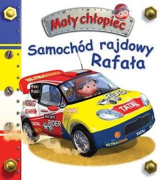 Mały chłopiec. Samochód rajdowy Rafała w.2020 Mały chłopiec. Samochód rajdowy Rafała w.2020