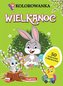 Kolorowanka z naklejkami z brokatem. Wielkanoc