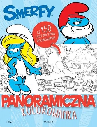 Smerfy. Panoramiczna kolorowanka