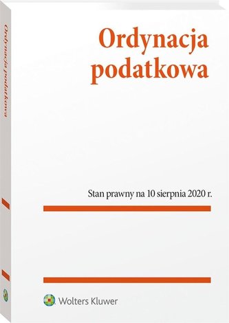 Ordynacja podatkowa. Przepisy