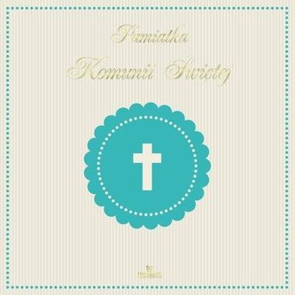 Pamiątka Komunii Świętej - chłopak