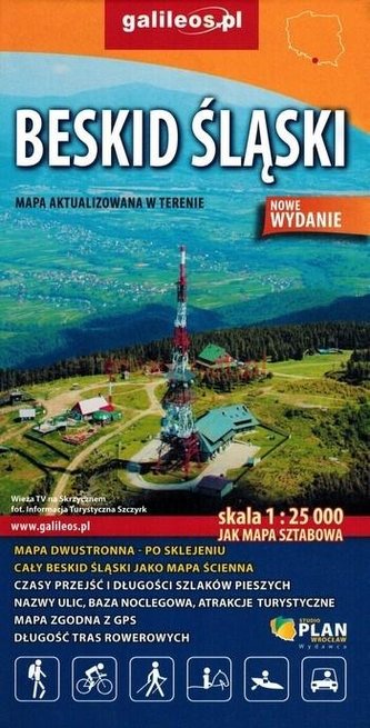 Mapa sztabowa - Beskid Śląski 1:25 000 w.2018