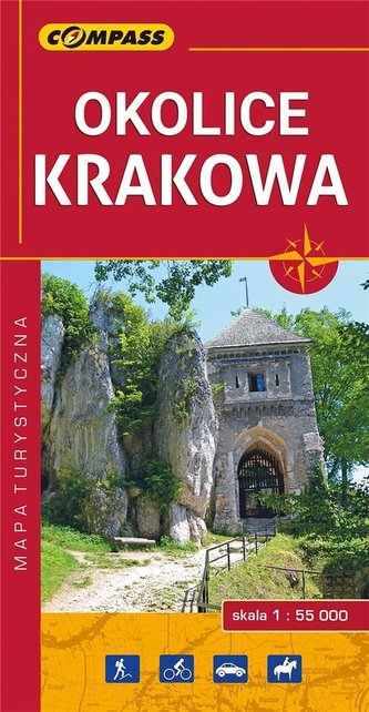 Mapa turystyczna - Okolice Krakowa 1:55 000