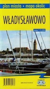 Władysławowo plan mniasta z mapą okolic