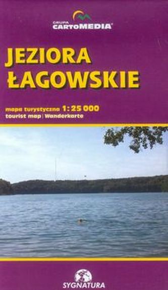 Jeziora Łagowskie mapa turystyczna 1:25 000