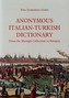 Anonymous Italian-Turkish dictionary