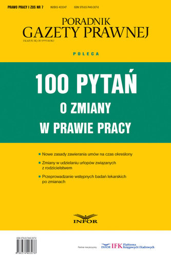 100 pytań o zmiany w prawie pracy