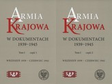 Armia Krajowa w dokumentach 1939-1945 Tom 1 część 1 i 2