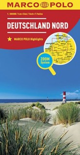 Mapa drogowa. Niemcy - północ 1:500 000