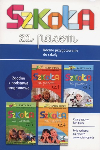 Szkoła za pasem. Roczne przygotowanie do szkoły. Box. Kolekcja Literek, Cyferek Szkoła za pasem. Roczne przygotowanie do szkoły. Box. Kolekcja Literek, Cyferek