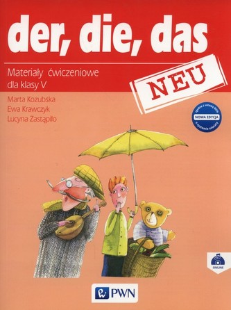 Der die das neu. Klasa 5. Szkoła podst. Język niemiecki. Ćwiczenia