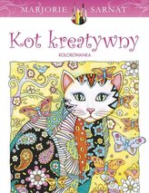 Kot kreatywny  Kolorowanka dla dorosłych