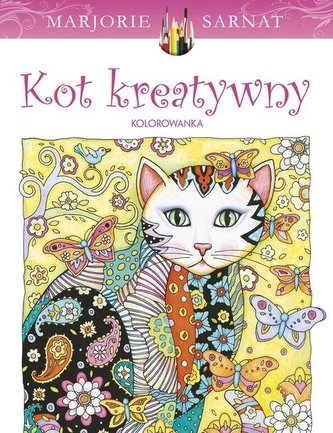 Kot kreatywny  Kolorowanka dla dorosłych