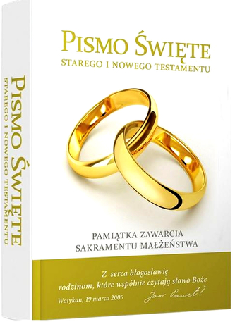 Pismo Święte Staregi i Nowego Testamentu  Obrączki