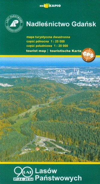 Nadleśnictwo Gdańsk mapa turystyczna 1:25 000