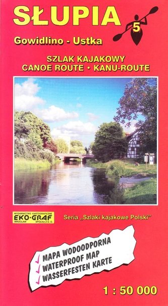 Słupia mapa kajakowa 1:50 000