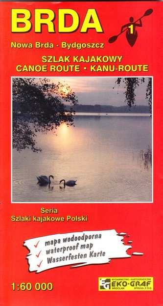 Brda mapa kajakowa 1:60 000