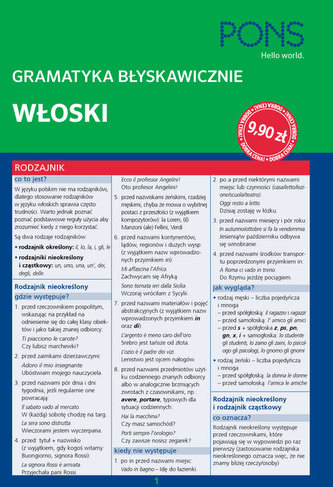 Gramatyka błyskawicznie. Włoski