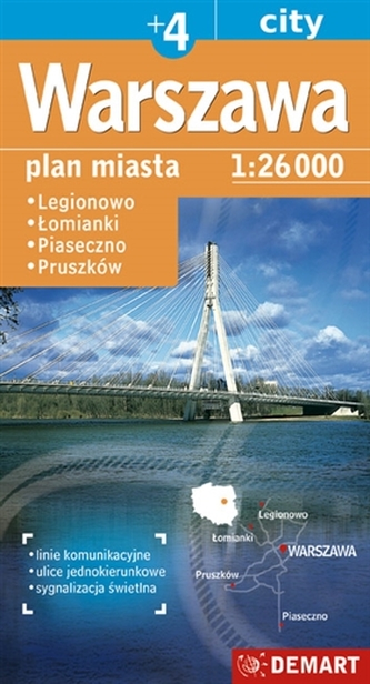 WARSZAWA PLAN MIASTA 1:26 000