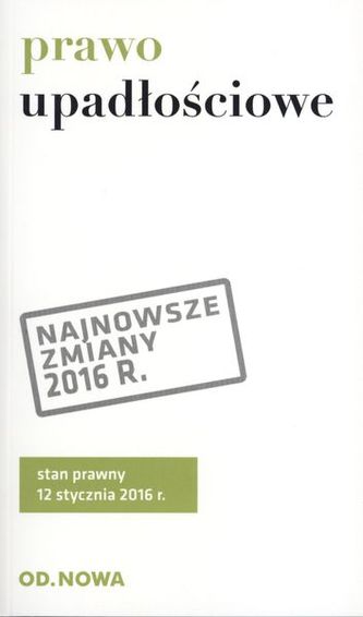 PRAWO UPADŁOŚCIOWE I NAPRAWCZE 01.2016