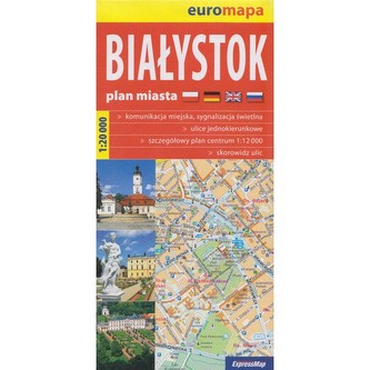 Plan miasta.  Białystok  1:20 000 papierowy Plan miasta.  Białystok  1:20 000 papierowy
