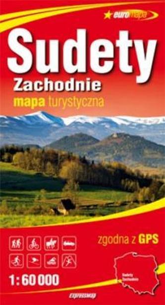 Mapa turystyczna. Sudety Zachodnie 1:60 000 papierowa Mapa turystyczna. Sudety Zachodnie 1:60 000 papierowa