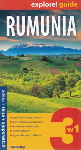 Rumunia 3w1. Przewodnik. Mapa. Atlas (komplet)