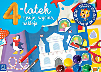 4-latek rysuje, wycina i nakleja
