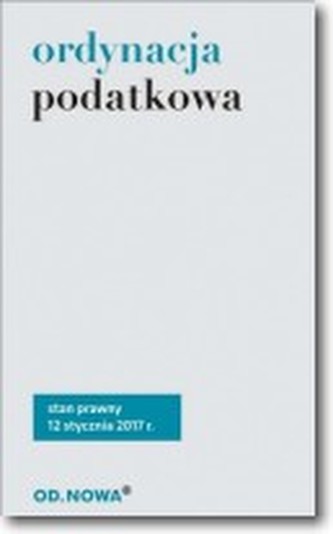 Ordynacja podatkowa st. pr. 01.2017