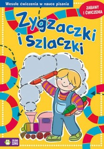 Zygzaczki i szlaczki. Zabawy i ćwiczenia. Żółte