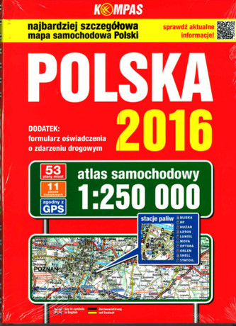 Atlas samochodowy Polska 2017 1:250 000