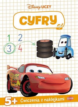 Ćwiczenia z naklejkami. Disney Uczy. Cyfry Ćwiczenia z naklejkami. Disney Uczy. Cyfry