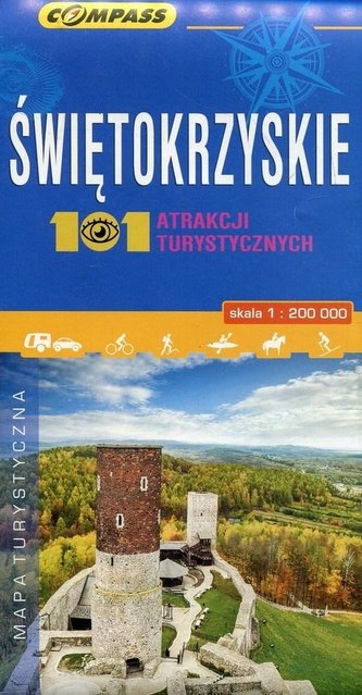 Mapa atrakcji tur. - Świętokrzyskie 1:200 000