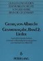 Georg von Albrecht.  Gesamtausgabe, Band 2: Lieder