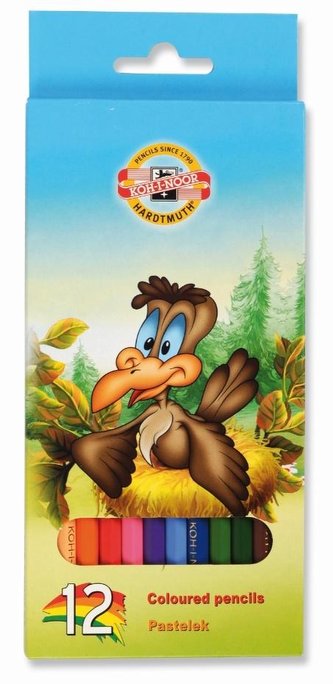 Kredki Ptaki 12 kolorów