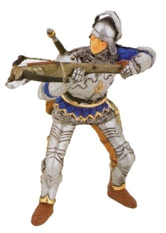 Rytíř s kuší modrý