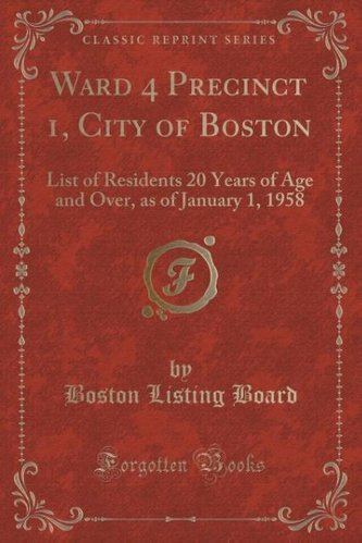 Ward 4 Precinct 1, City of Boston