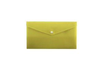 Koperta na zatrzask B6/DL PP-115 żółta PENMATE