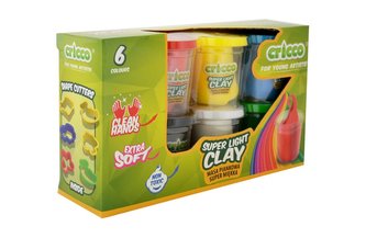 Masa piankowa zestaw 6x15g + foremki CRICCO
