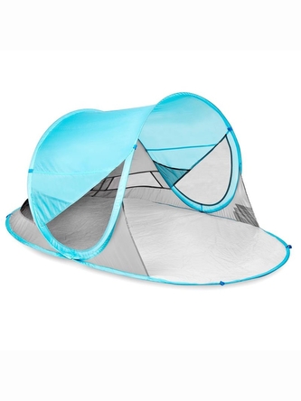 Spokey - Stratus samorozkládací plážový stan UV 40 - bílo modrý