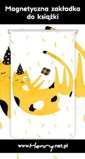 Zakładka magnetyczna - Kot