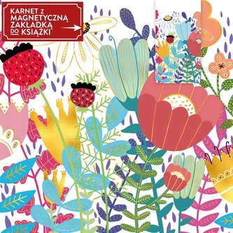Karnet + zakładka magnetyczna Kwiaty SZ