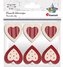 Ozdoba drewniana Klamerki serca 6szt