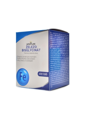 VitoLife - Železo bisglycinát 20 mg 100 kapslí