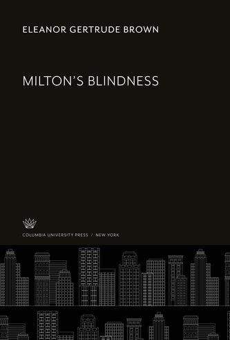 Milton'S Blindness