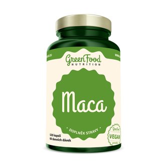 GreenFood nutrition - Maca 120 vegan kapslí