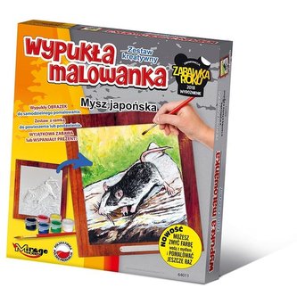 Wypukła malowanka Futrzak - Mysz japońska