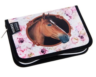 Piórnik z wyposażeniem 2kl Horses
